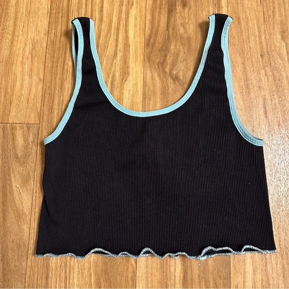 FREE PEOPLE FP Movement Throw Set in Black Blue Combo Sz. Medium Large - Picture 8 of 10